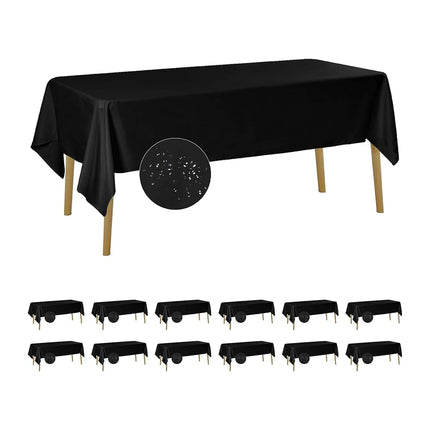 Fokitut 12 Pack Waterproof Rectangle Tablecloth, 6