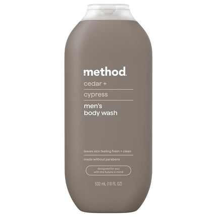 Method Men Body Wash Cedar Cypress 18 fl oz 532 ml