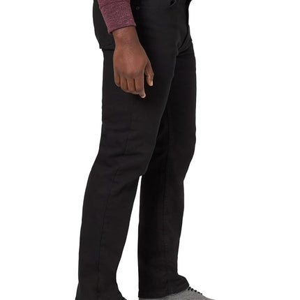 Wrangler Authentics Men's Classic 5-Pocket Regular Fit Cotton Jean, Black, 44W x 30L