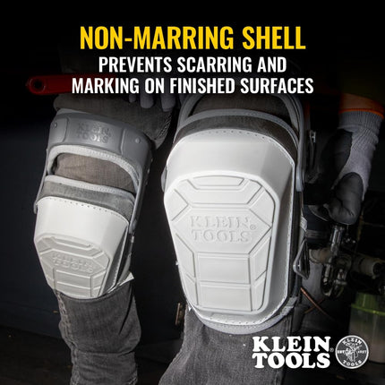 Klein Tools 60897 Knee Pads for Men and Women, Non-Marring, Heavy Duty Stabilizer Work Knee Pads, Adjustable Straps for Construction and Flooring