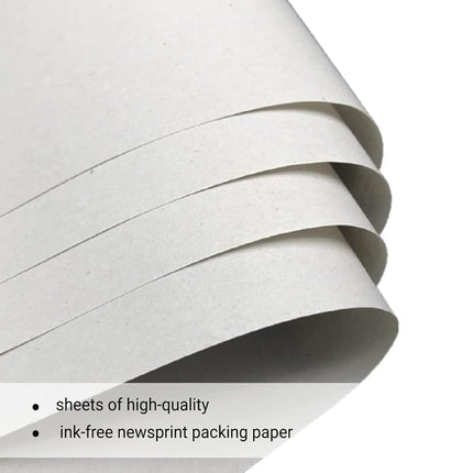 Large Packing Paper Sheets for Moving 31in x 21.5 in, 100 Sheets Newsprint Packing Paper for Moving Supplies, Shipping, Wrapping and Box Filler 4.3Lbs