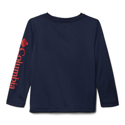 Camiseta Columbia de manga larga Terminal Tackle para niños pequeños, Black/Gulf Stream Logo, 3T