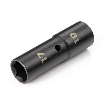TEKTON 1/2 Inch Drive 17 x 19 mm Thin Wall Impact Flip Socket SIF21719