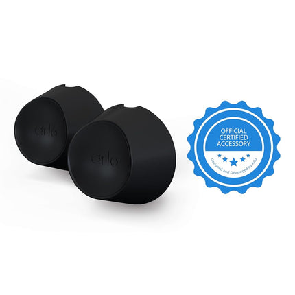 Arlo Certified Accessory, Magnetic Wall Mounts, Indoor/Outdoor, Designed for Arlo Go 1/2, Essential 2, Pro 3/4/5, Ultra 2 (+XL), Black, Pack of 2