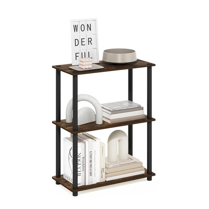 Furinno TURN-N-TUBE Storage Shelves, 3-Tier Book S