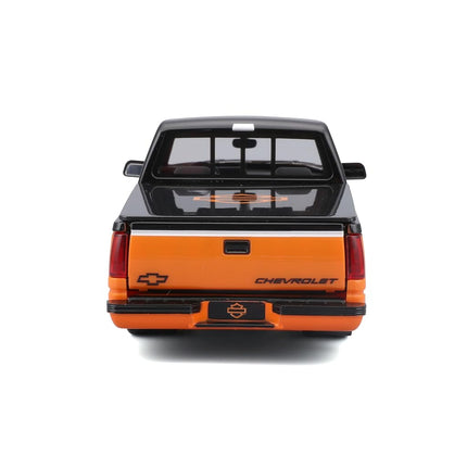 Maisto 1:24 Harley Davidson Custom 1993 Chevy Pick-up, Orange/Black