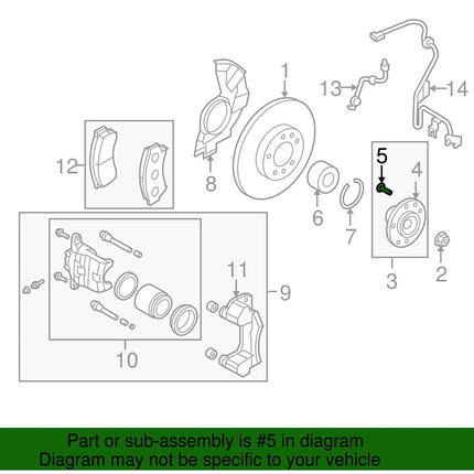 Mazda GR1L-33-062A Wheel Lug Stud