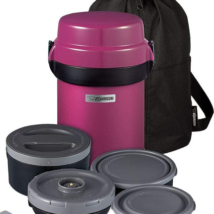 Zojirushi SL-JBE14VA Mr. Bento Stainless Lunch Jar, 41 Oz, Plum