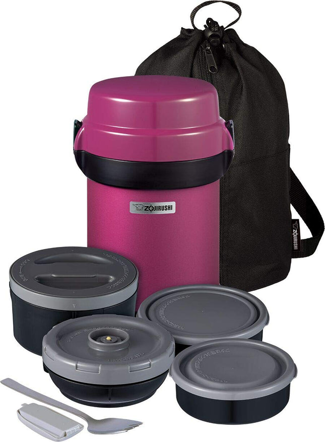 Zojirushi SL-JBE14VA Mr. Bento Stainless Lunch Jar, 41 Oz, Plum