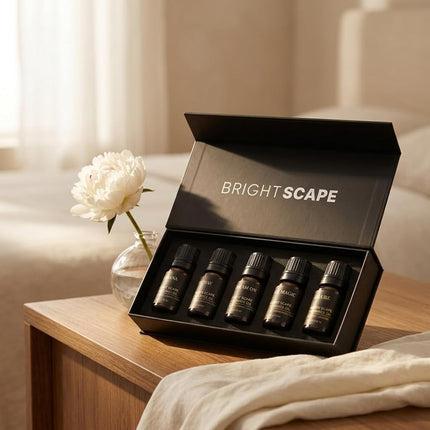 Brightscape Hotel Discovery Set — 5 Premium Fragrance Oils for Diffusers | Hotel-Inspired Gift Set | Cabana · My Way · Dream On · 24K Magic · Allure | 5 × 10ml
