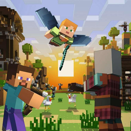 Ravensburger Kinderpuzzle 150 XXL Teile - Minecraft - Baukunst und Abenteuer