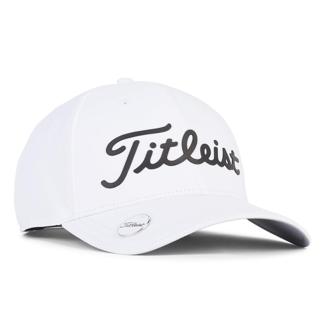 Titleist Men's Standard Players Ball Marker Golf Hat, White/Black