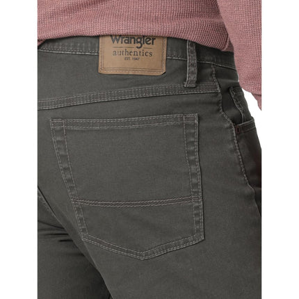 Wrangler Authentics Men's Slim Fit Straight Leg Jean, Anthracite, 34W x 30L