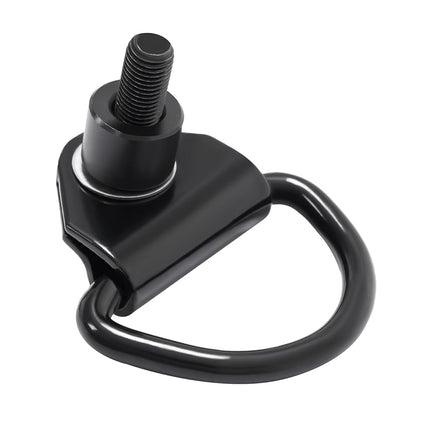 ALMULOO D-Hooks Compatible with 2015-2024 Ford Transit 150 250 350 Rear Cargo Vehicle D Rings Tie Down Hook Powder Coated Black 2Pcs