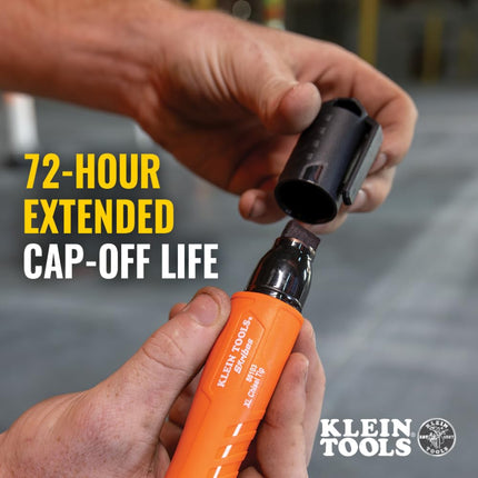 Klein Tools 86103 Skribes XL Permanent Marker, Chisel Tip, Professional-Grade Ink, Multi-Surface Jobsite Marker for Wet, Dry and Oily Surfaces, Black