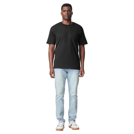 Gildan Adult DryBlend Workwear T-Shirts with Pocket, 2-Pack, Black, XL