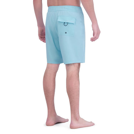 Spyder Men's Standard Swim Trunks, Stretch, Quick-Dry, 9” Inseam Board Shorts, UPF+, Pockets, Brief Liner, Goa, Goa, Large