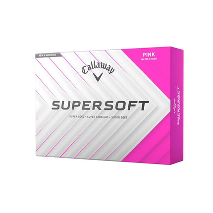 Callaway Supersoft 2025 Golf Balls, Pink (Pack of 