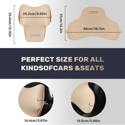 Coverado Lumbar Support Pillow for Car,