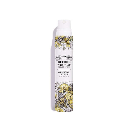 Poo-Pourri Before-You-Go Toilet Spray, Original Citrus, Travel Size 10 mL - Lemon, Bergamot and Lemongrass, 0.34 Fl Oz (Pack of 1)