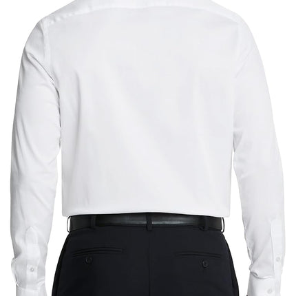 Van Heusen Men's Dress Shirt Regular Fit Poplin Solid, White, 14.5" Neck 32"-33" Sleeve