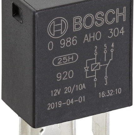 Bosch Automotive 0986AH0304 Micro Relay 12V 20A 5 