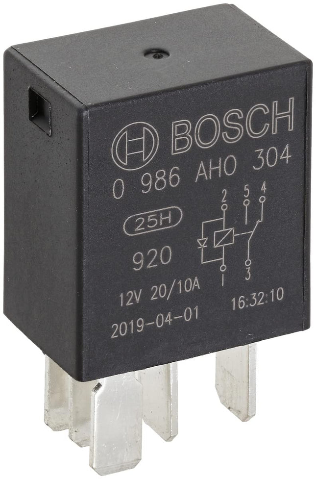 Bosch Automotive 0986AH0304 Micro Relay 12V 20A 5 