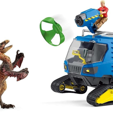 Schleich Dinosaurs - 5Pc Track Vehicle Playset - Kids Ages 4+ | 42604