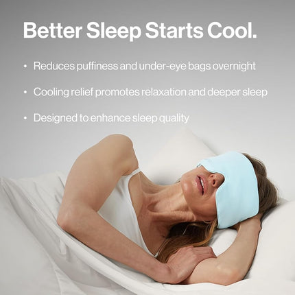 Dore & Rose Aeris™ Cooling Sleep Mask for Hot Sleepers, Blocks Light, Reduces Puffiness, Adjustable Eye Mask for Travel, Men and Women, Ultra-Soft and Lightweight