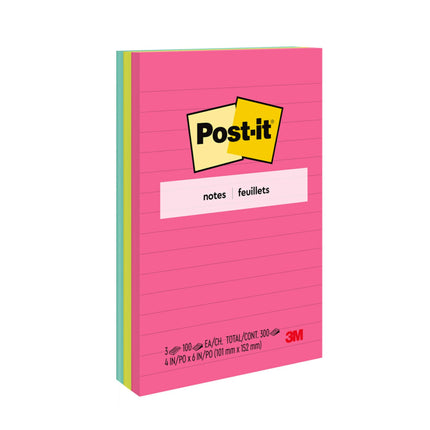Post-it Notes, 4x6 in, 3 Pads, Poptimistic Collect