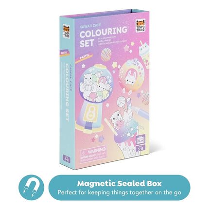 Tiger Tribe Kawaii Cafe Pastel Colouring Set & Drawing Set