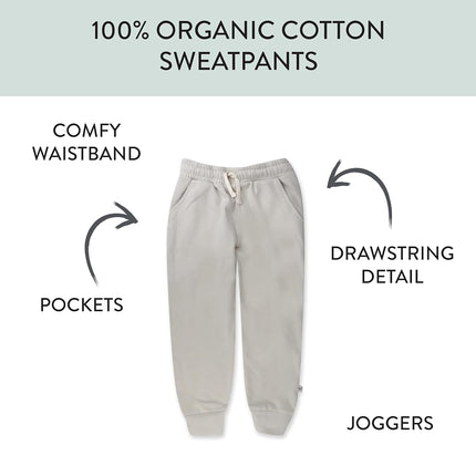 HonestBaby Lote de sudadera con capucha y pantalón de chándal tipo jogger de algodón orgánico, para bebés, niños pequeños, niños, niñas, unisex, color canela, de 3 a 6 meses
