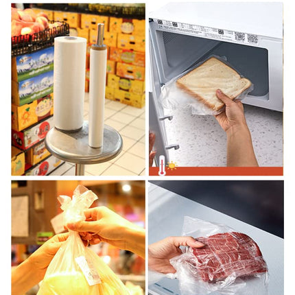 Younber 9.8 X 13.8 Inch Plastic Produce Bags Roll, 1000 Bags of 1 Big Roll for Fruits, Vegetable, Bread, Clear Kitchen Food Storage Bags (Medium)