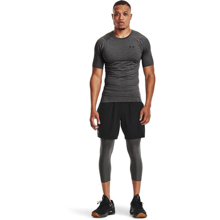 Under Armour Mens UA HG Armour Comp SS, short-sleeved sports t-shirt for men, comfortable and lightweight gym clothes for workouts