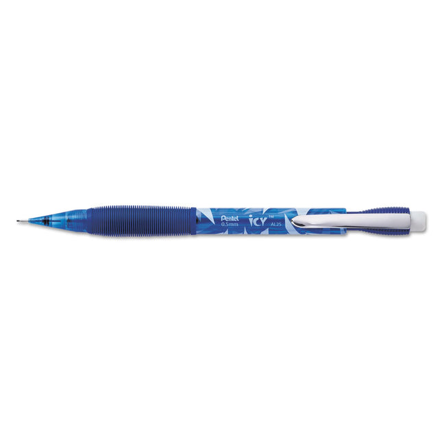 Pentel Icy Automatic Pencil, 0.50 mm, Transparent 
