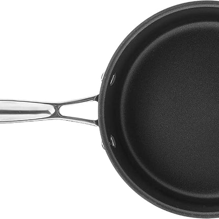 CUISINART 6193-20 Chef's Classic Nonstick Hard-Anodized 3-Quart Saucepan with Lid, Black