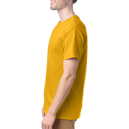 Hanes Essentials Men's T-Shirt Pack, Men's Short Sleeve Tees, Crewneck Cotton T-Shirts for Men, Value Pack, Gold - 4 Pack, 3X-Large