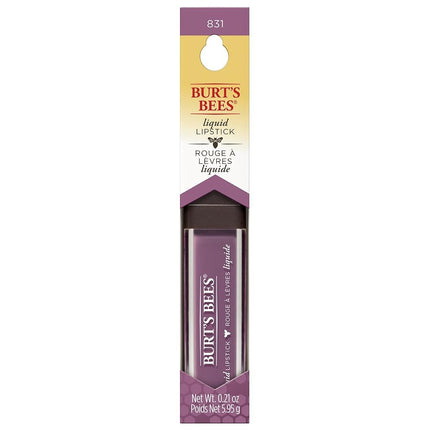 Burt's Bees Moisturising Full Coverage Liquid Lipstick, 5.95 g, Lavender Lake