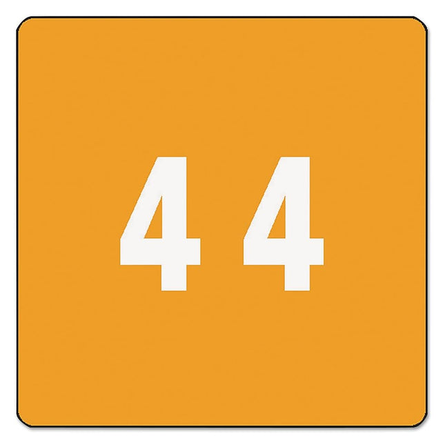 Smead DCC Color Coded Numeric Labels Orange - Number 4 - self-adhesive labels