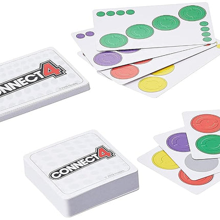 Hasbro Gaming Connect 4 Card Game for Kids Ages 6 and Up, 2-4 Players 4-in-A-Row Game