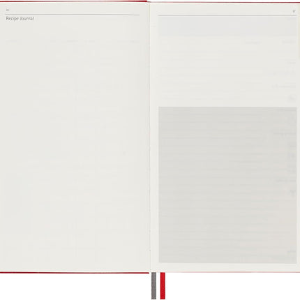 Moleskine - Recipe Journal, Theme Notebook - Hardcover Notebook to Collect and Organise Your Recipes - Large Size 13 x 21 cm - 400 Pages