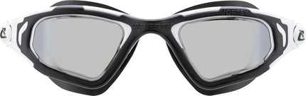 Cressi since 1946 - Vortex swimming goggles for adults men and women with curved lenses wide vision hybrid TPE construction semi rigid frame adaptable fit for pool training