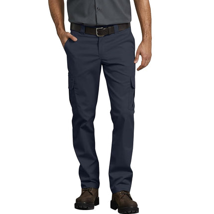 Dickies Men's Slim Fit Cargo Pants, Dark Navy, 32W x 32L