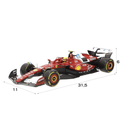 Bburago Ferrari SF-25 F1 2025#44 Hamilton Diecast Model Car 1:18 Detailed Replica of F1 Racing Car with Ferrari Licence, Recommended Age 14+ Years