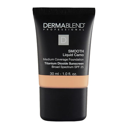 Dermablend Smooth Liquid Camo Foundation SPF 25-24 Hour Hydration - Buildable, Smoothing Coverage - Never Cakey Or Masky - Ideal For Normal, Dry, And Dehydrated Skin - 25N Natural - 30 ML