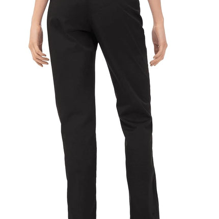 Chef Works Women's Lightweight Slim Chef Pants, Black, S