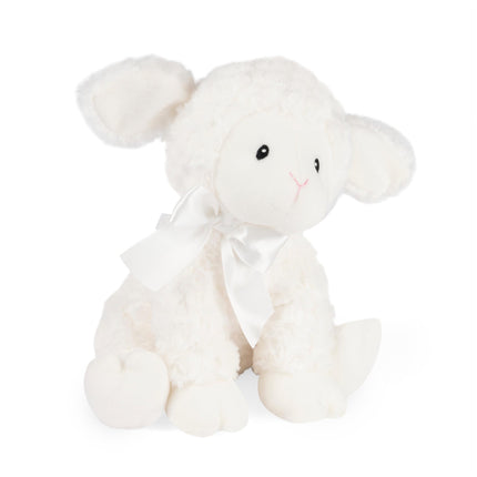 Peluche musical de cuerda GUND Baby Lena Cordero, reproduce la nana de Brahms, juguete sensorial de peluche para bebés a partir de 10 meses, blanco, 25,4 cm