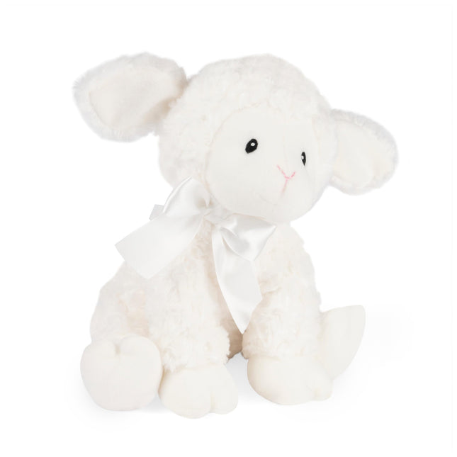 GUND Baby Lena Lamb Keywind Musical Plush, Plays Brahms� Lullaby, Stuffed Animal Sensory Toy for Babies 10 Months & Up, White, 10�