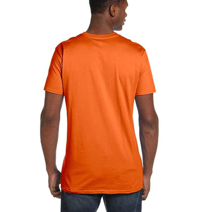 Camiseta de algodón Nano Premium para hombre Hanes (paquete de 2), naranja, mediana