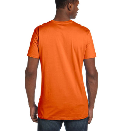 Hanes Men's Nano Premium Cotton T-Shirt (Pack of 2), Orange, Medium